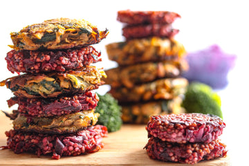 Hamburguesas de verduras y dips de kéfir - ¡Recetas rápidas de kéfir!