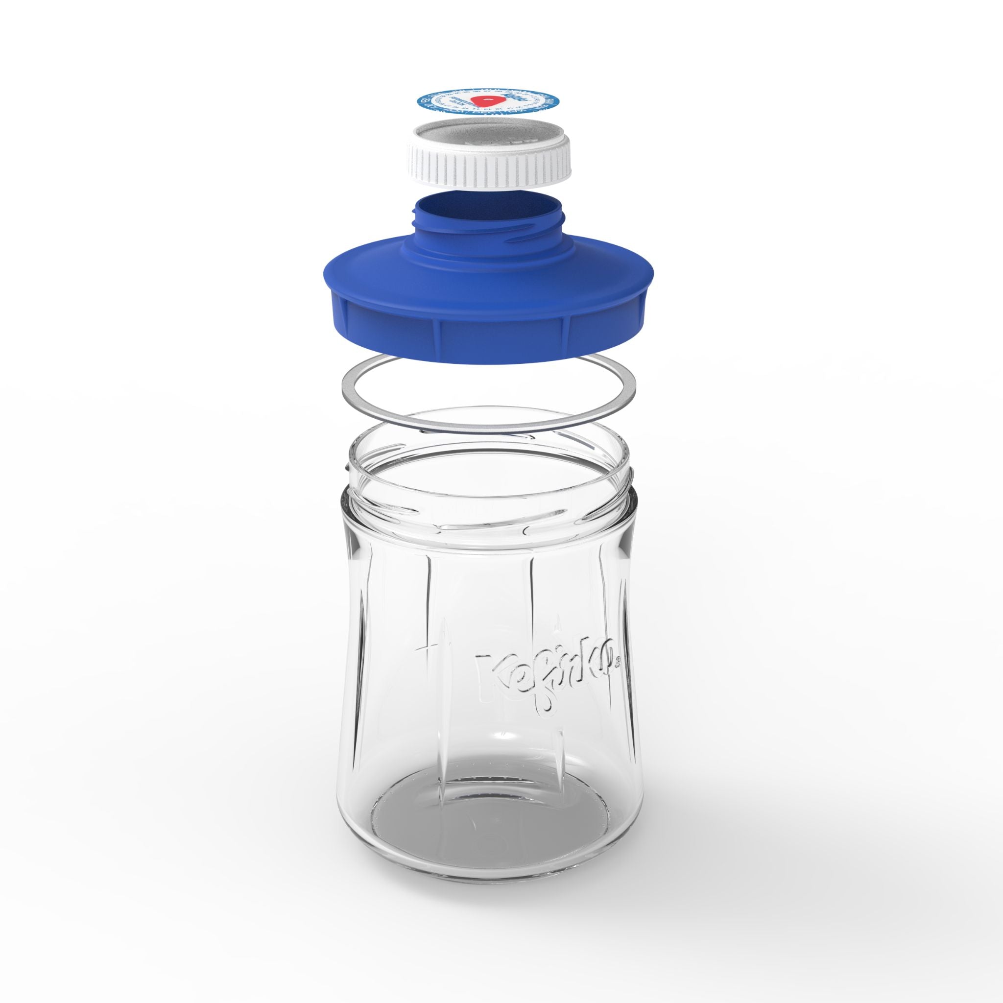 piezas que incluye tarro de segunda fermentación Kefirko 900ml