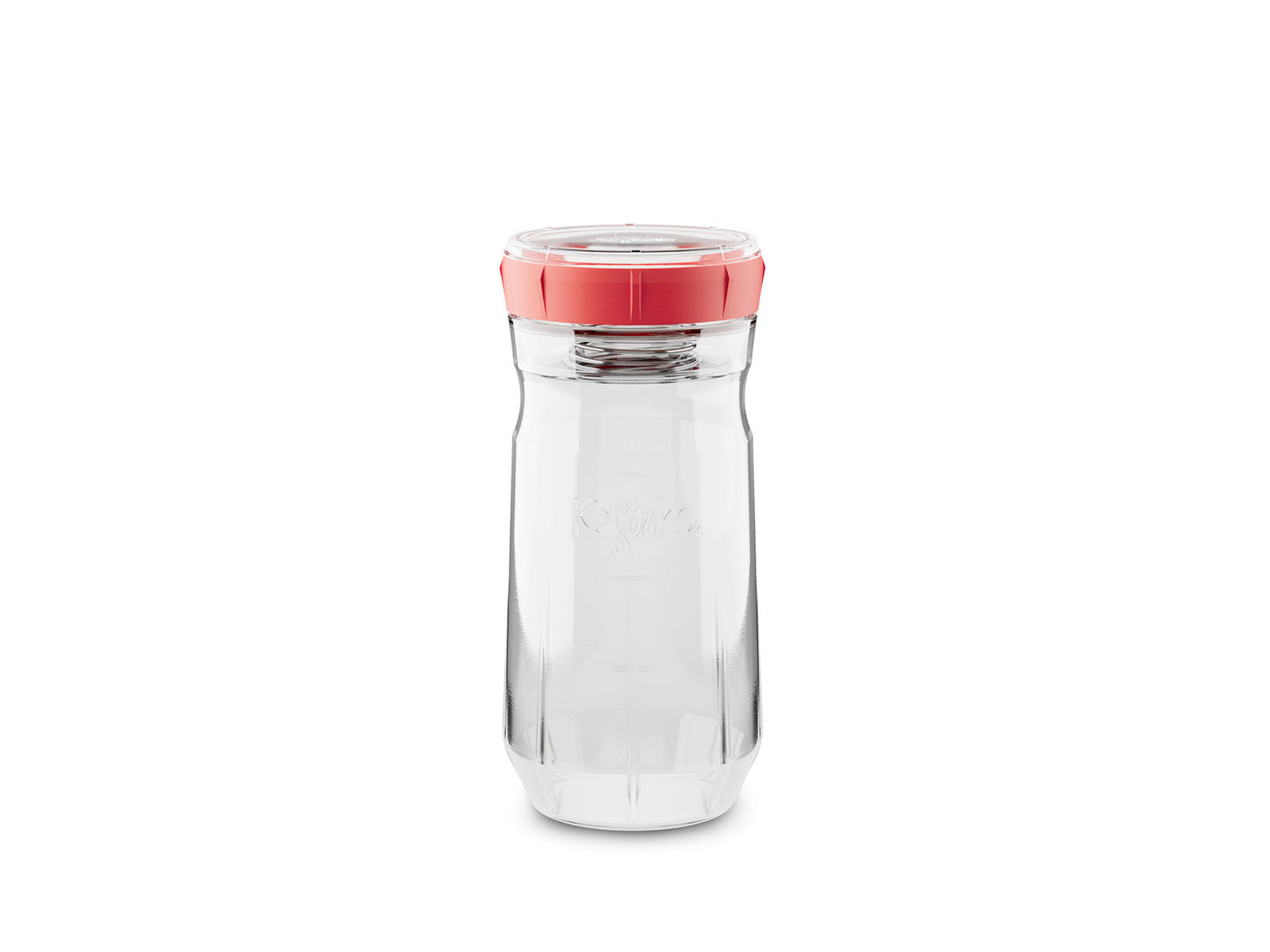 Tarro de vidrio para fermentación de frutas y verduras Kefirko de 1400ml con tapa que roja y bomba de vacío.